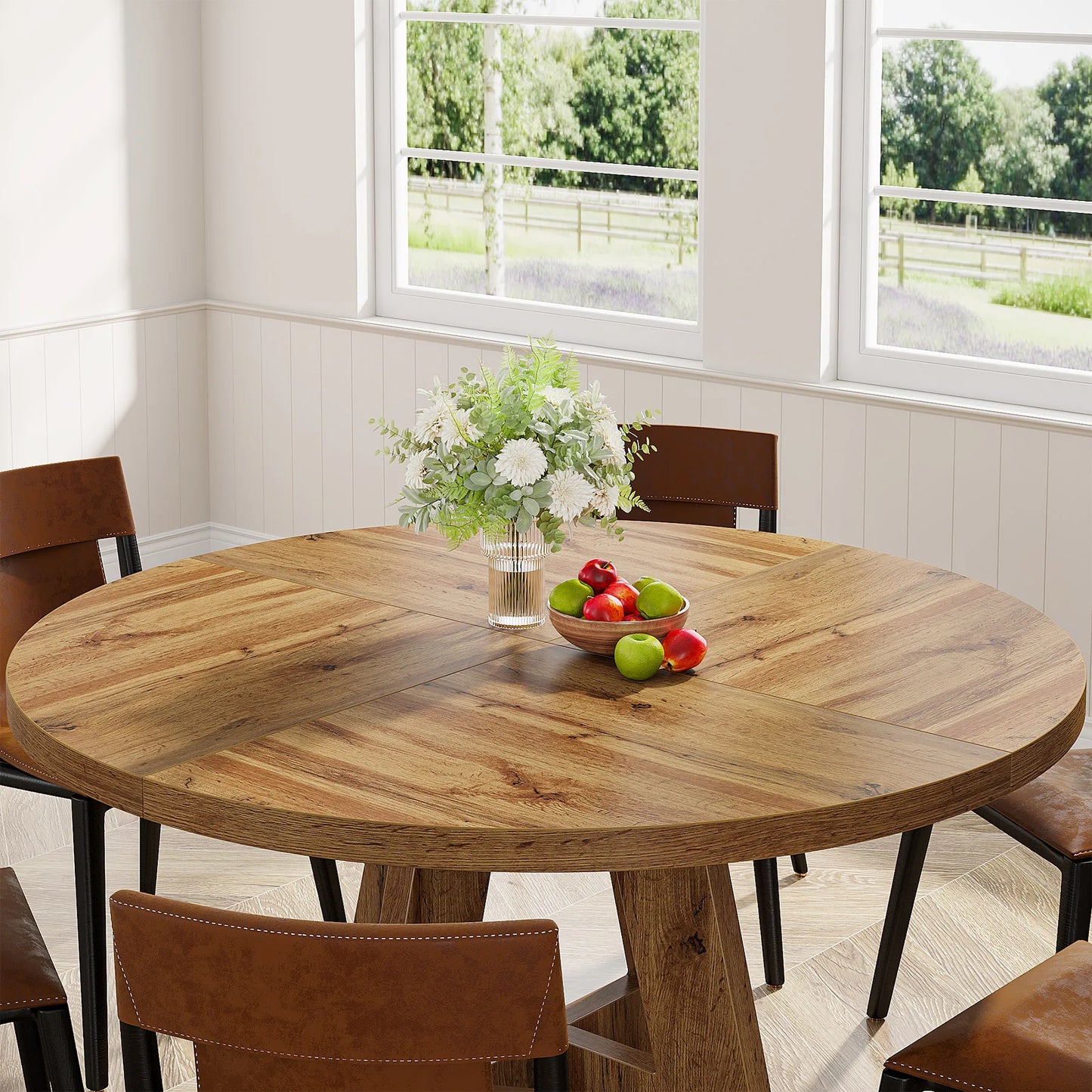 47 inch Round Dining Table for 4