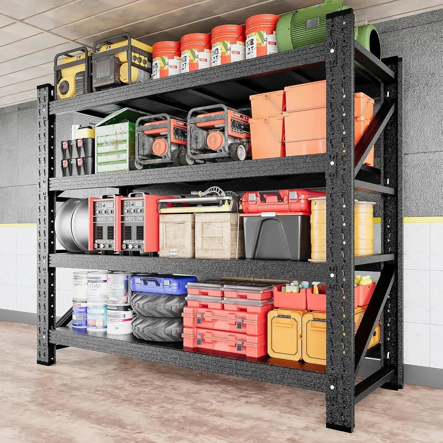 79-inch Heavy Duty Steel Garage Storage Rack