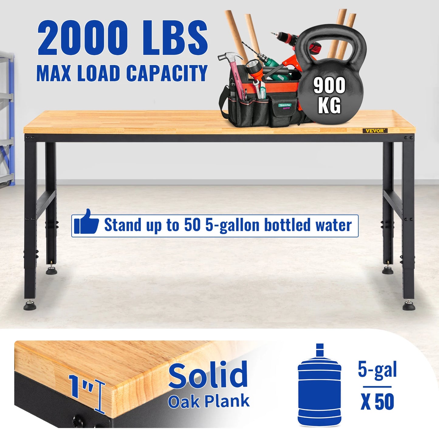 4 FT Workbench with Adjustable Height for your workspace!