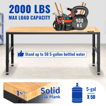 4 FT Workbench with Adjustable Height for your workspace!