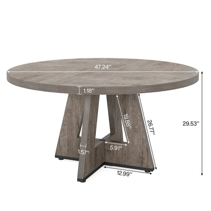 47 inch Round Dining Table for 4