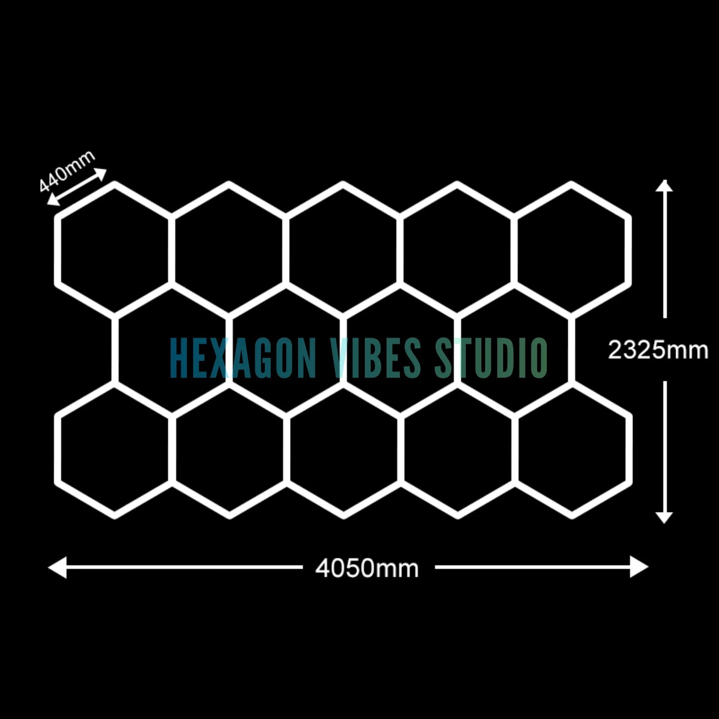Large Size Hexagon LED Lighting for Garage