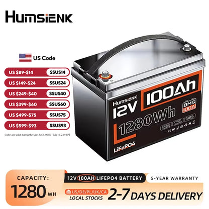 LiFePO4 Lithium 12V Battery
