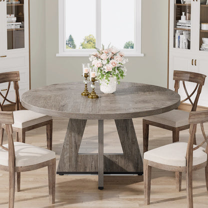 47 inch Round Dining Table for 4