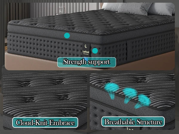 12/14-Inch Medium Firm Memory Foam Spring Mattress for a more supportive and comfortable sleep