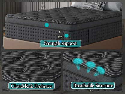 12/14-Inch Medium Firm Memory Foam Spring Mattress for a more supportive and comfortable sleep