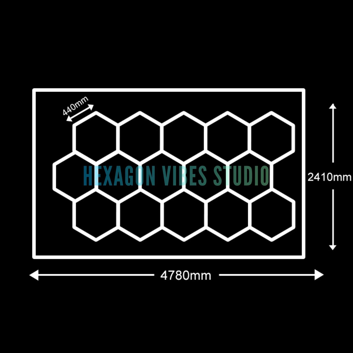 Large Size Hexagon LED Lighting for Garage