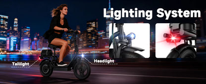 Foldable 500W Ebike with 10.4AH Battery