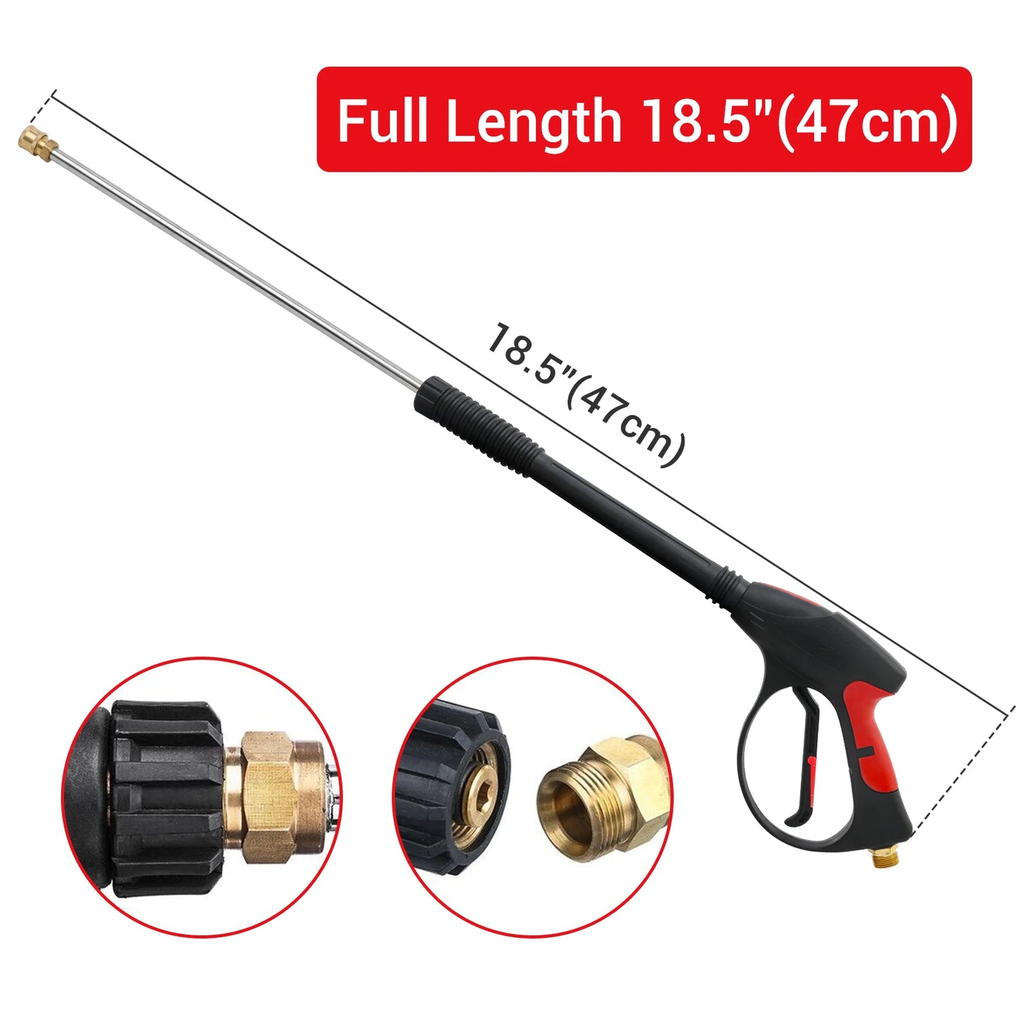 High Pressure Washer with 5 Quick Connect Nozzles