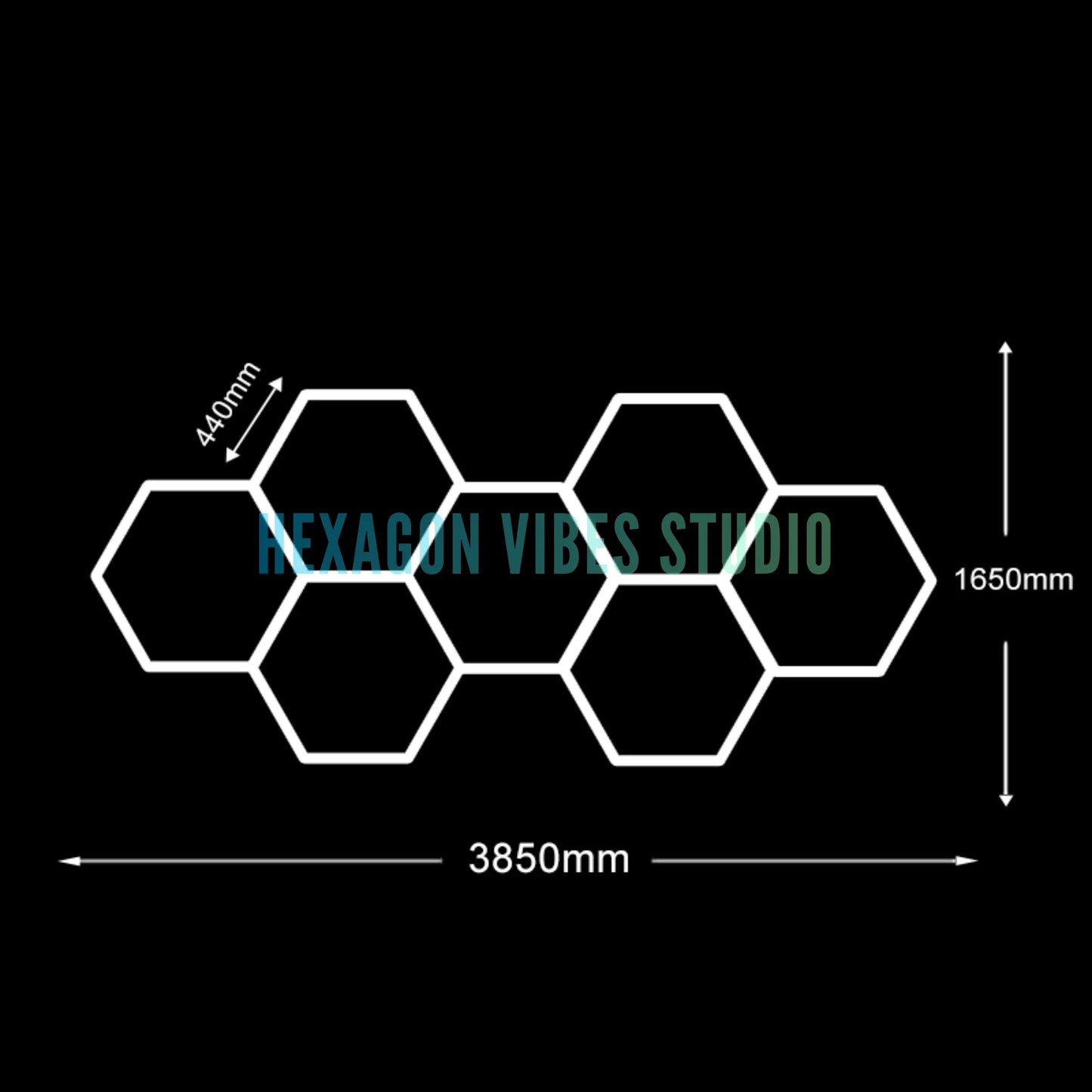 Large Size Hexagon LED Lighting for Garage