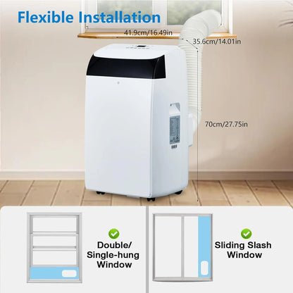 14000 BTU Portable Air Conditioner Unit with Fan and Dehumidifier