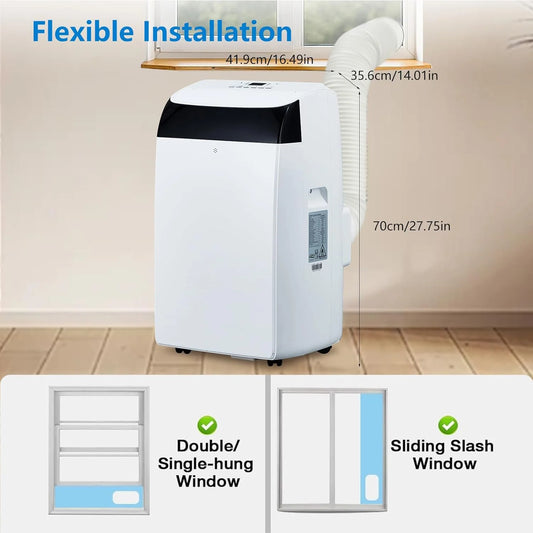 14000 BTU Portable Air Conditioner Unit with Fan and Dehumidifier