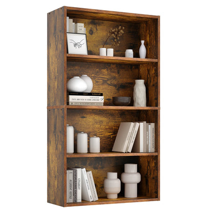 3 or 4 Tier Wooden Bookcase with Adjustable Shelves for your Storage needs in your Home