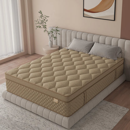 12" or 14" Medium Firm Gel Memory Foam Hybrid Pocket Spring Mattress in a Box
