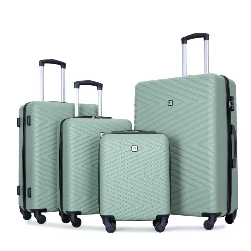 Luggage Set 4-Piece ABS Suitcase With Spinner Wheels