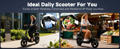 Foldable 500W Ebike with 10.4AH Battery