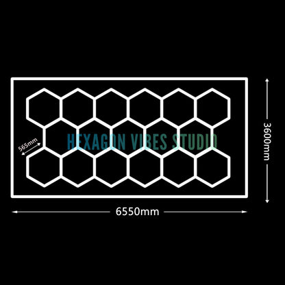 Large Size Hexagon LED Lighting for Garage