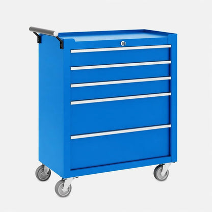 5 Drawer Rolling Tool Chest with Locking Tool Cabinet for your Garage Work Shop