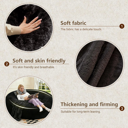Beanbag Chair with padded Bean Bag inside with memory foam ideal for Bedrooms and Dorms