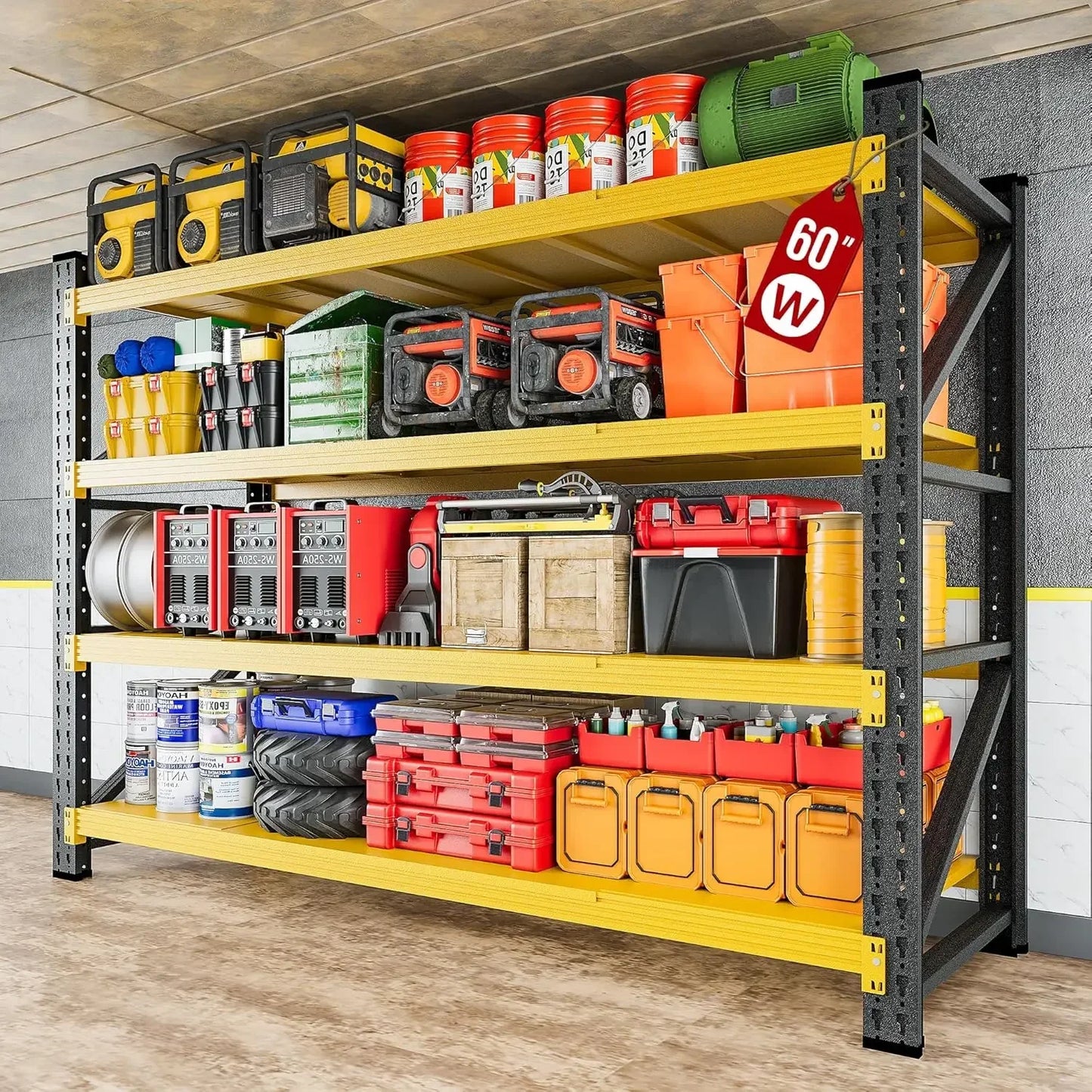 79-inch Heavy Duty Steel Garage Storage Rack