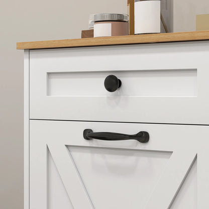 Tilt Out Laundry Hamper Cabinet with 2 pull-out drawers