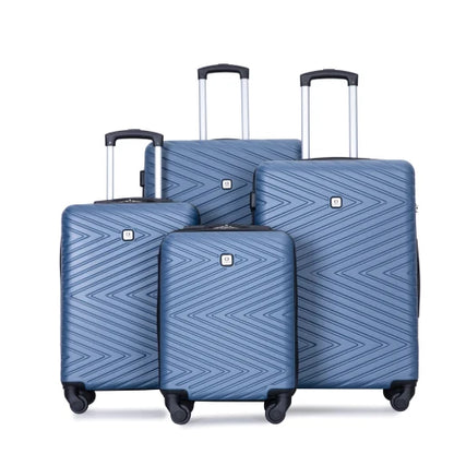Luggage Set 4-Piece ABS Suitcase With Spinner Wheels