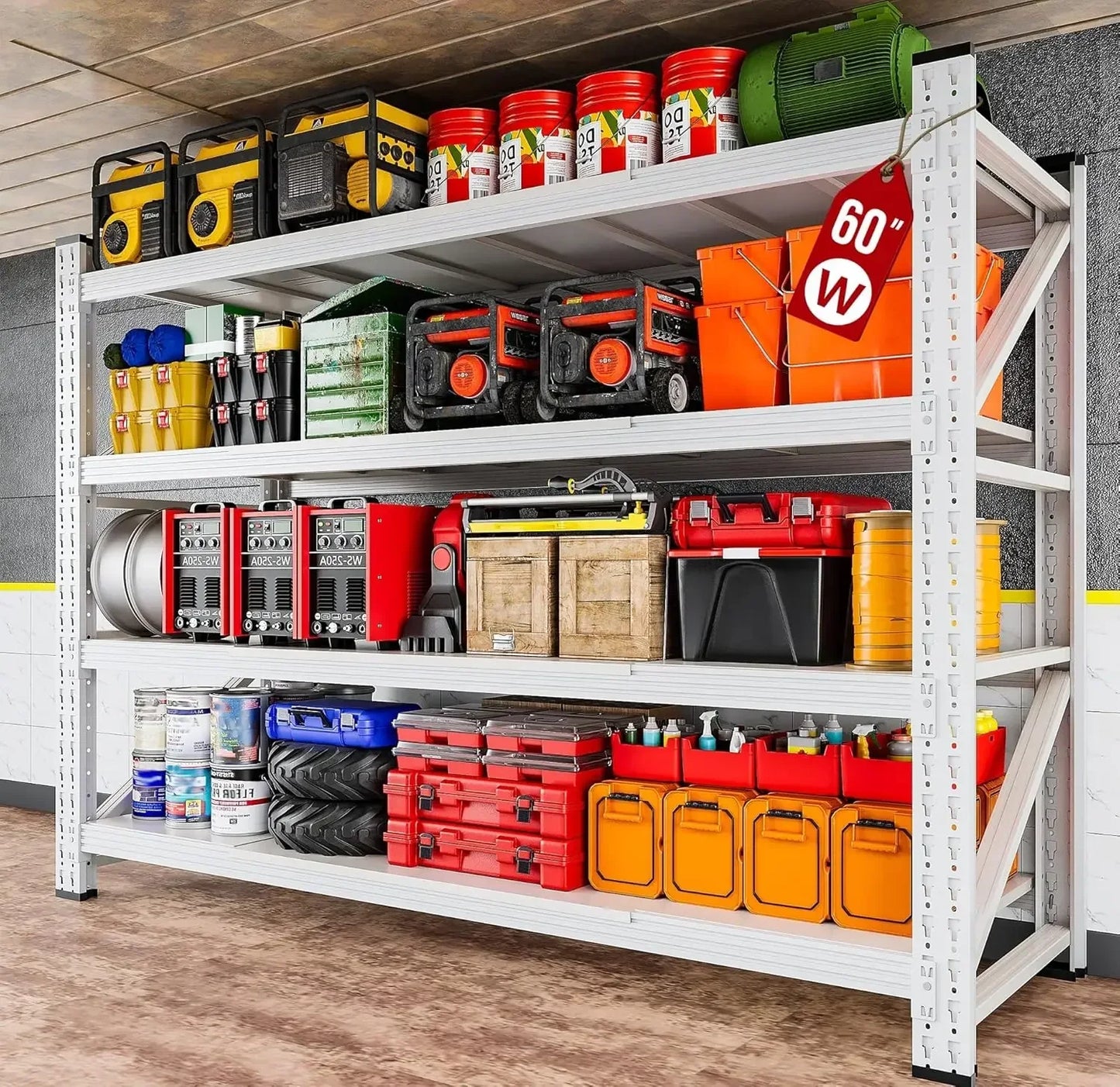 79-inch Heavy Duty Steel Garage Storage Rack