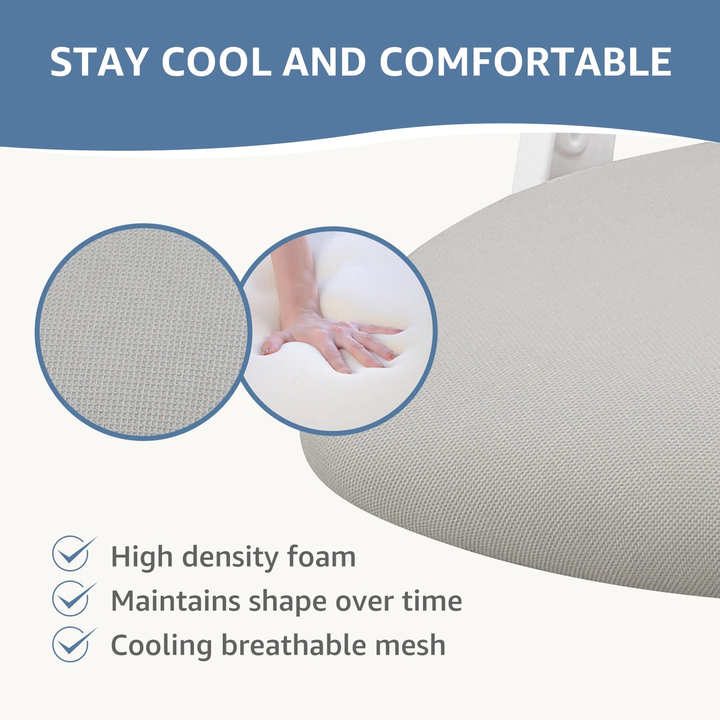 Mesh Ergonomic Office Computer Desk Chair with Adjustable Headrest