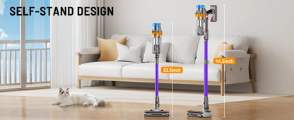 650W Cordless Vacuum Cleaner with attachments for Hardwood Flooring, Carpets, and Pet Hair