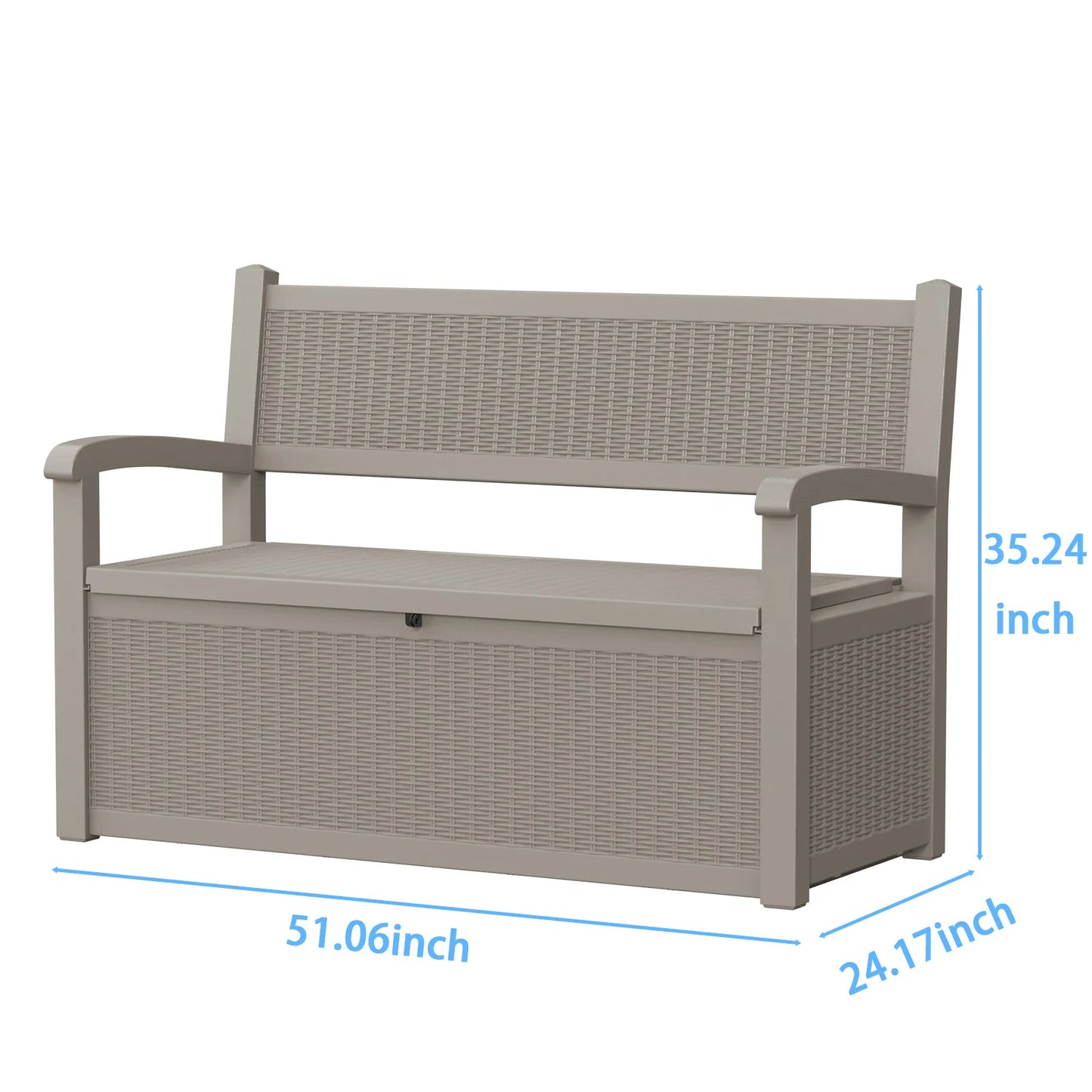 Outdoor Rattan Design  Storage Bench
