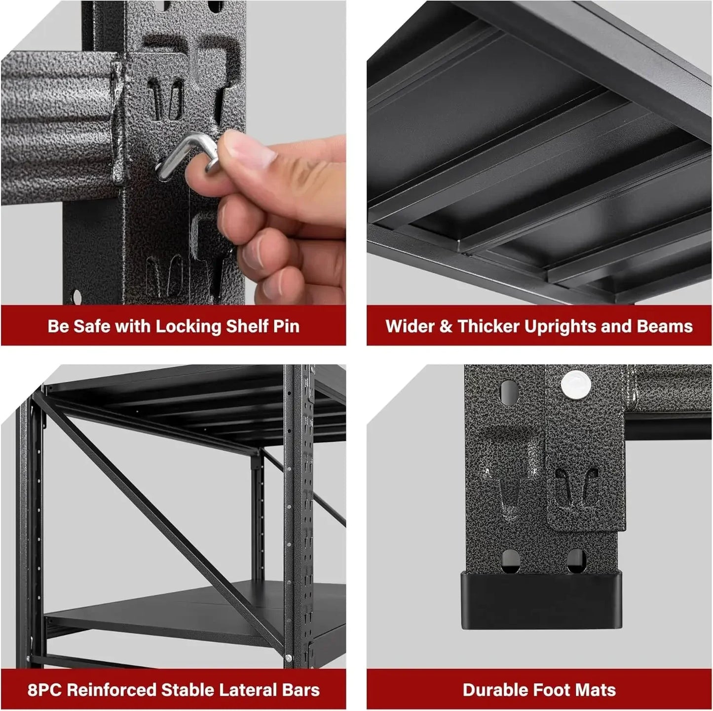 79-inch Heavy Duty Steel Garage Storage Rack