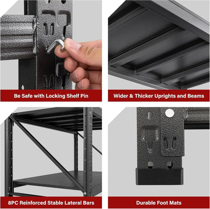 79-inch Heavy Duty Steel Garage Storage Rack