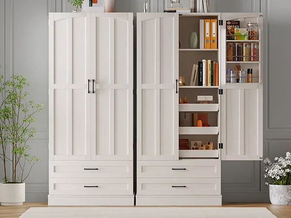 71" Tall Farmhouse Freestanding Pantry for your Kitchen