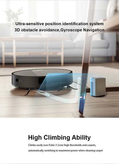Self-Charging Smart Robot Vacuum Cleaner and Mop Combo for your Furbabies hair and messes!