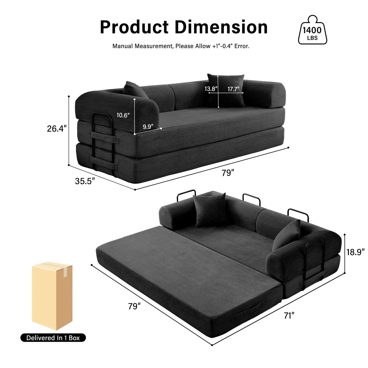 Modular, Versatile Sleeper Sofa for your cozy home!