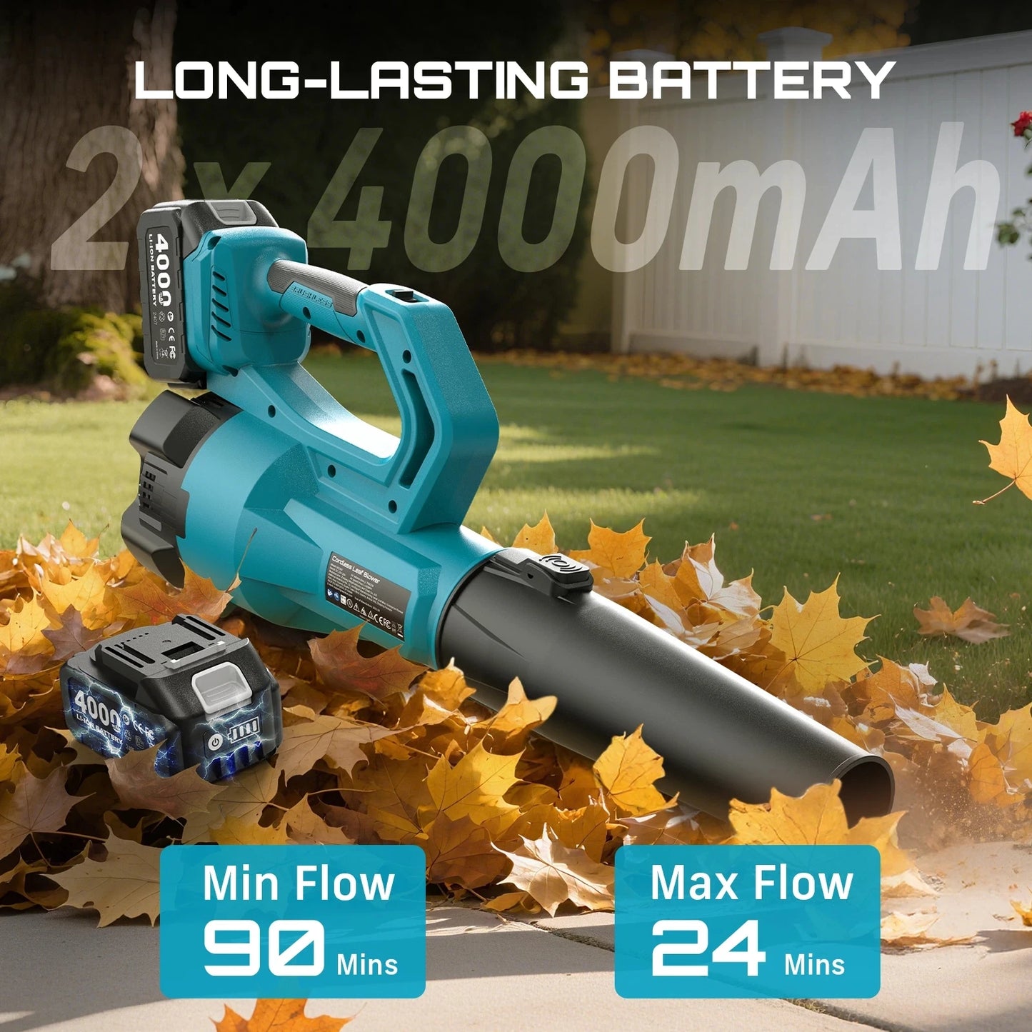Cordless Leaf Blower for Debris and Snow