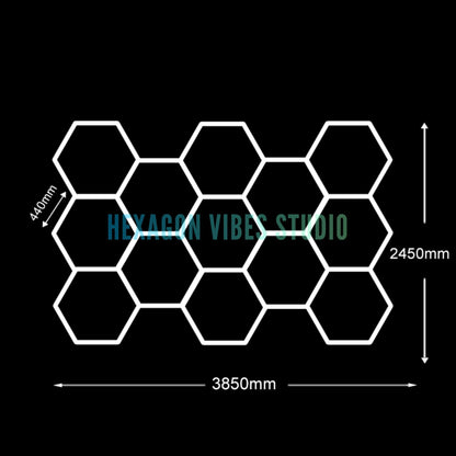 Large Size Hexagon LED Lighting for Garage