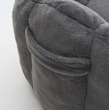 Large Velvet Petal Cloud Lounge Chair for Living Room or Bedroom