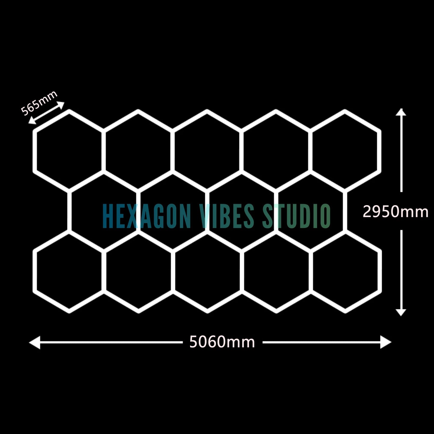 Large Size Hexagon LED Lighting for Garage