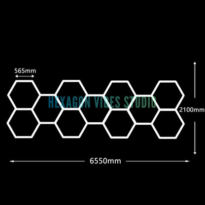 Large Size Hexagon LED Lighting for Garage