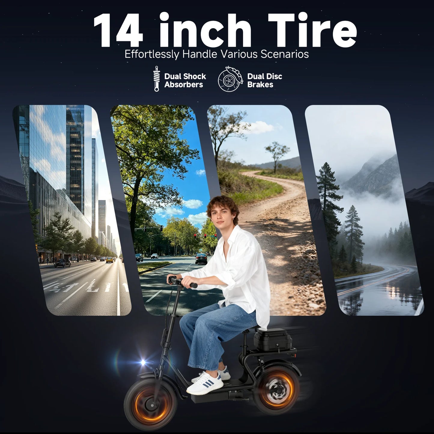 Foldable 500W Ebike with 10.4AH Battery