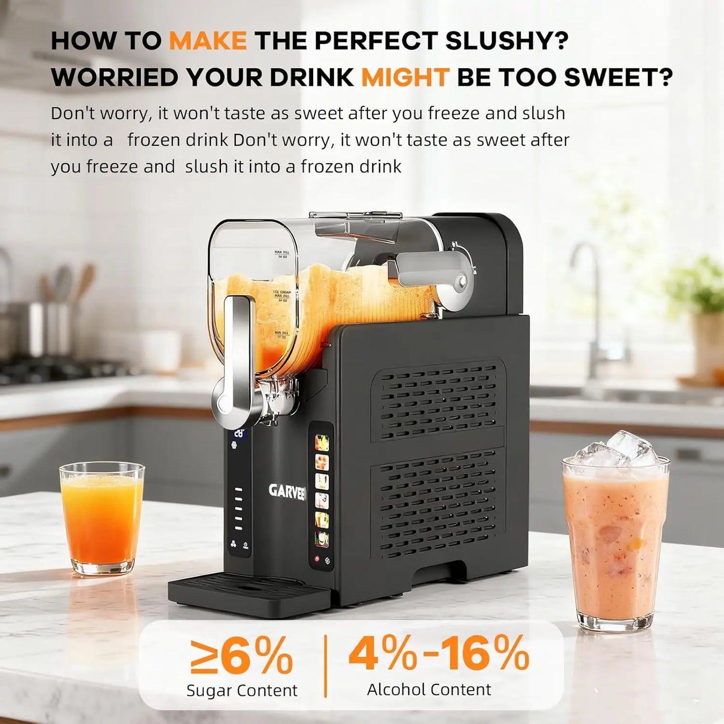 Slushie Frozen Drink Maker Machine with LED Menu for your Summer fun!