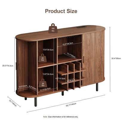 Buffet Cabinet with LED Light