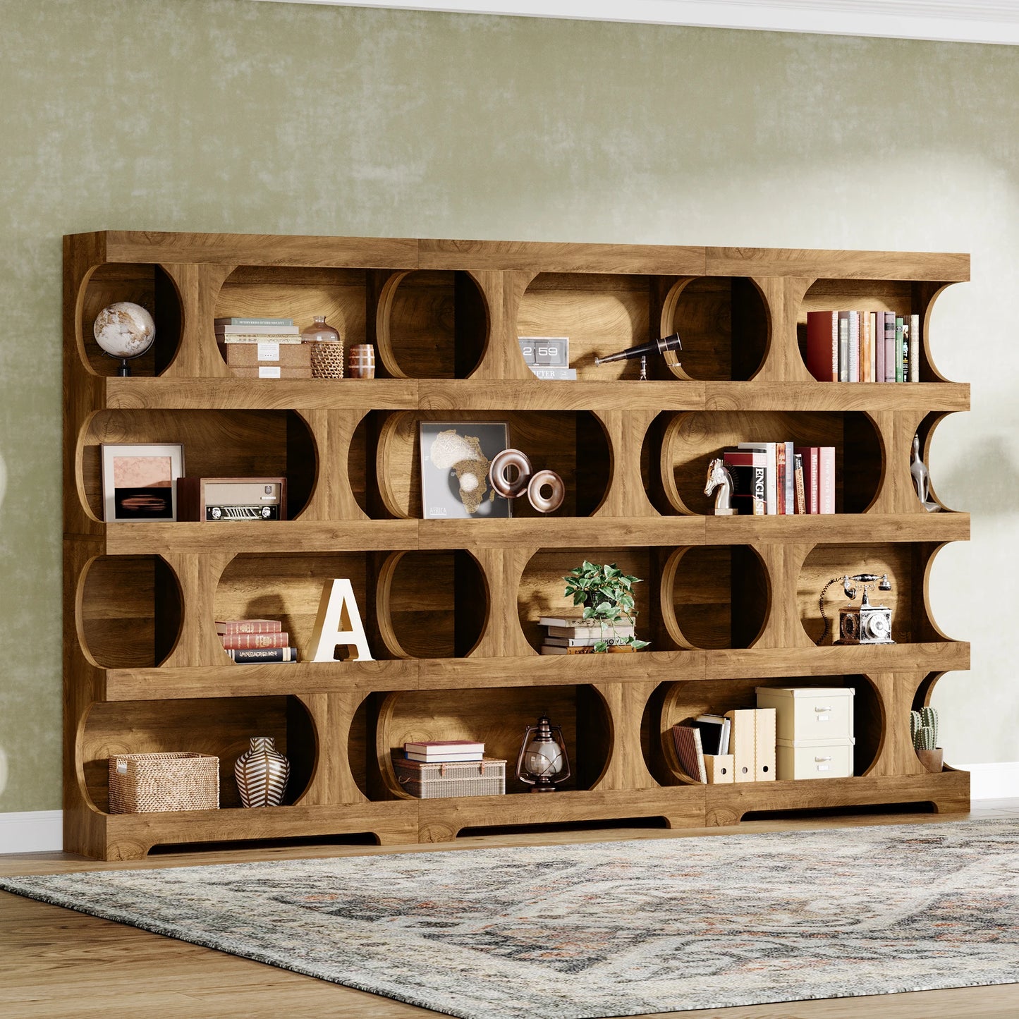 71" Tall  4-Tier Bookcase