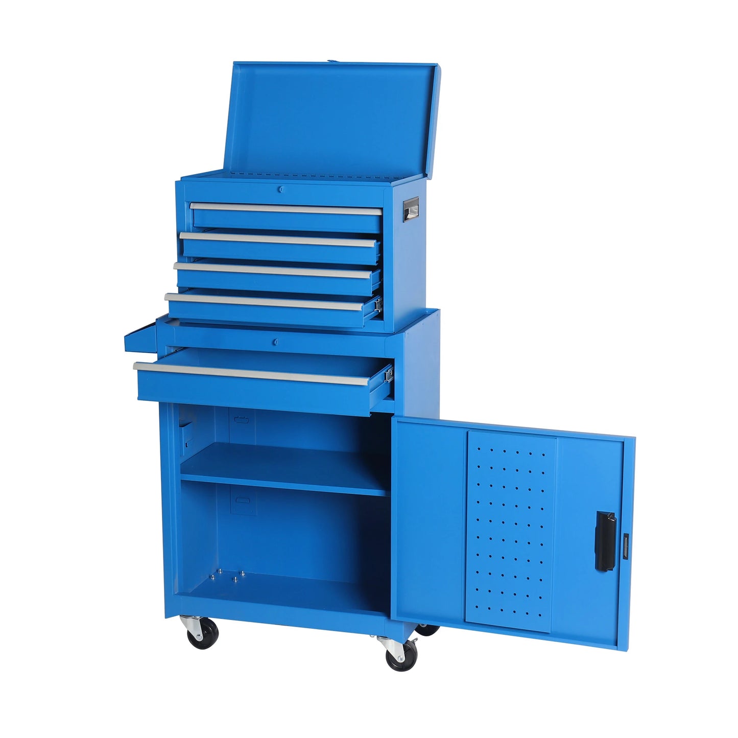 5-Drawer Rolling Tool Storage Cabinet with Detachable Tool Box