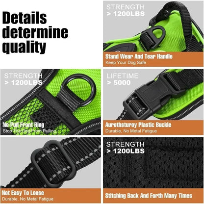Rechargeable No Pull Led Harness for Dog, Cat, and Puppy