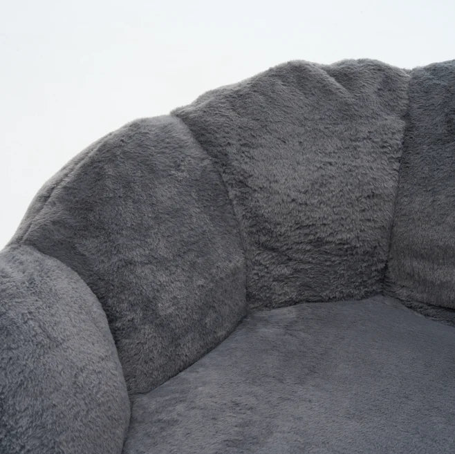 Large Velvet Petal Cloud Lounge Chair for Living Room or Bedroom