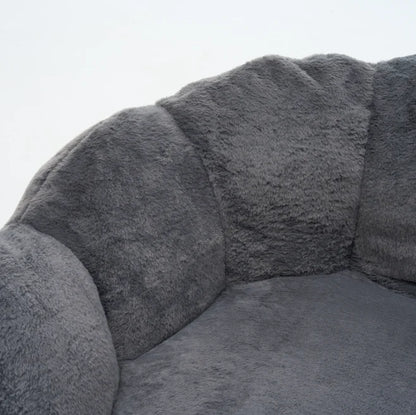 Large Velvet Petal Cloud Lounge Chair for Living Room or Bedroom