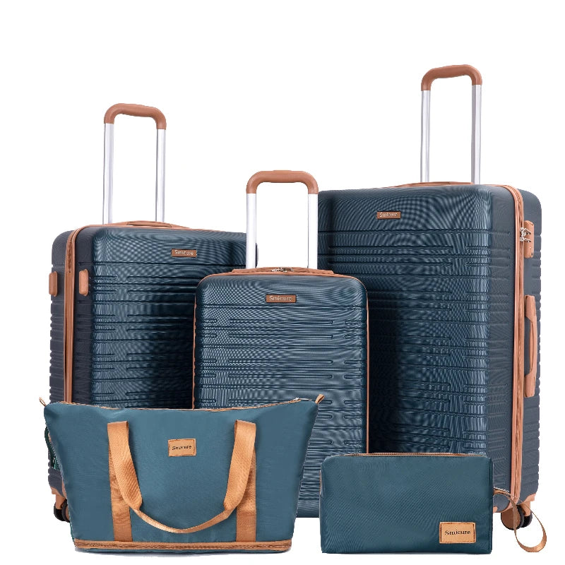 Luggage Set 4-Piece ABS Suitcase With Spinner Wheels