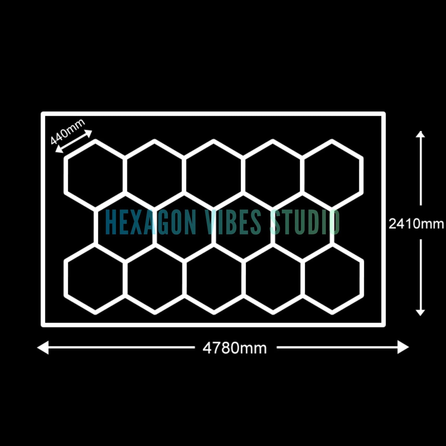 Large Size Hexagon LED Lighting for Garage